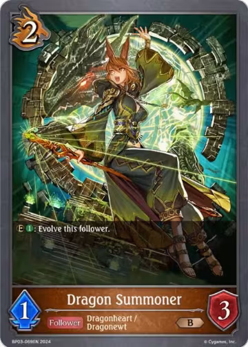 Dragon Summoner (BP03-069EN), Flame of Laevateinn — Shadowverse card price