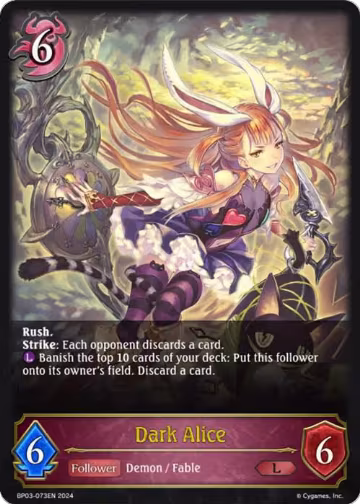 Dark Alice (BP03-073EN), Flame of Laevateinn — Shadowverse card price