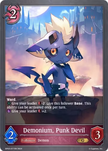 Demonium, Punk Devil (BP03-077EN), Flame of Laevateinn — Shadowverse card price