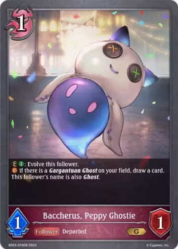 Baccherus, Peppy Ghostie (BP03-078EN), Flame of Laevateinn — Shadowverse card price