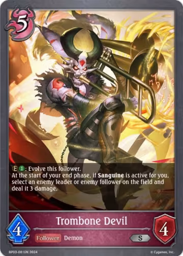 Trombone Devil (BP03-081EN), Flame of Laevateinn — Shadowverse card price