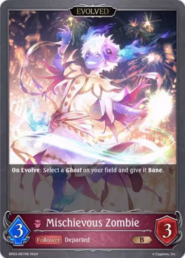 Mischievous Zombie (Evolved) (BP03-087EN), Flame of Laevateinn — Shadowverse card price