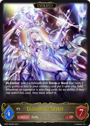 Diamond Master (Evolved) (BP03-092EN), Flame of Laevateinn — Shadowverse card price