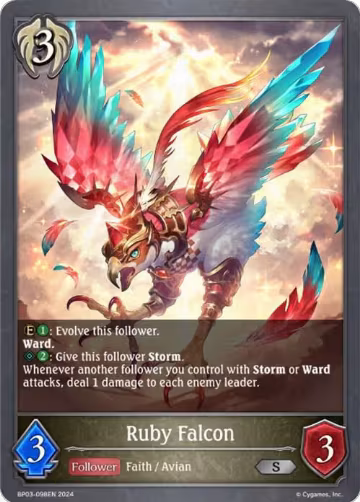 Ruby Falcon (BP03-098EN), Flame of Laevateinn — Shadowverse card price