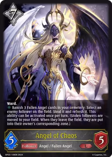 Angel of Chaos (BP03-109EN), Flame of Laevateinn — Shadowverse card price