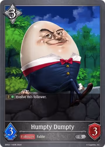 Humpty Dumpty (BP03-115EN), Flame of Laevateinn — Shadowverse card price