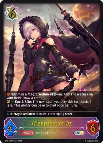 Wizardess of Oz (SL) (BP03-SL07EN), Flame of Laevateinn — Shadowverse card price