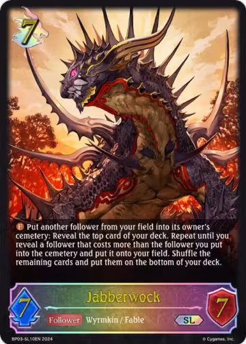 Jabberwock (SL) (BP03-SL10EN), Flame of Laevateinn — Shadowverse card price