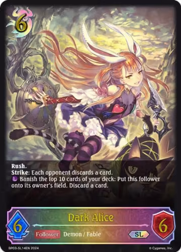 Dark Alice (SL) (BP03-SL14EN), Flame of Laevateinn — Shadowverse card price