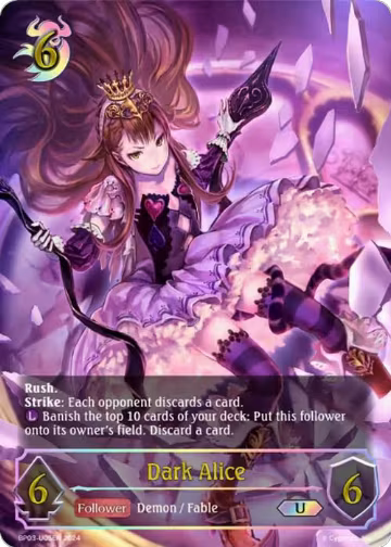 Dark Alice (U) (BP03-U05EN), Flame of Laevateinn — Shadowverse card price