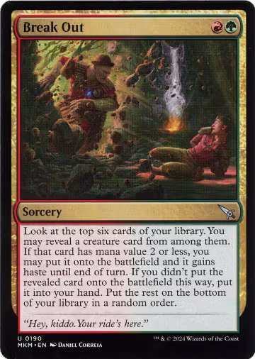 Break Out (b) (190), Murders at Karlov Manor — Magic card price
