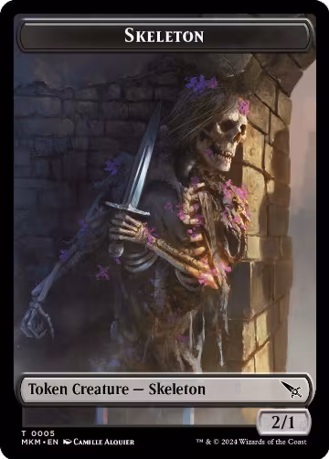 Skeleton Token (5), Murders at Karlov Manor — Magic card price