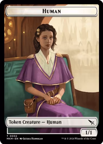 Human Token (2), Murders at Karlov Manor — Magic card price