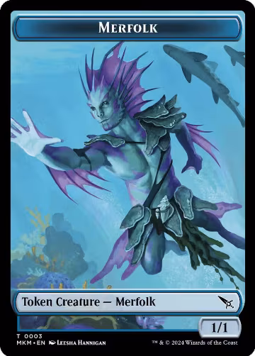Merfolk Token (3), Murders at Karlov Manor — Magic card price