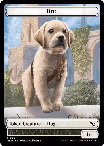 Dog Token (1), Murders at Karlov Manor — Magic card price