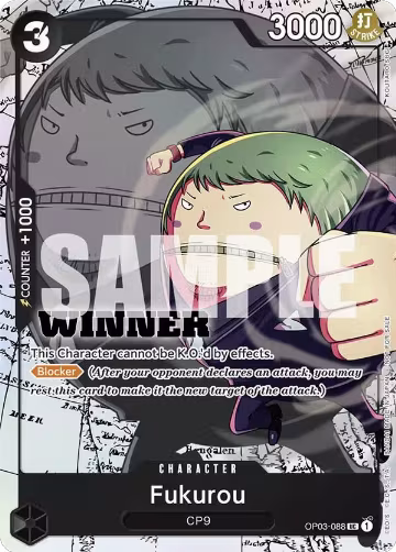 Fukurou (Winner Pack Vol. 6) (OP03-088), One Piece Promotion Cards — One Piece card price