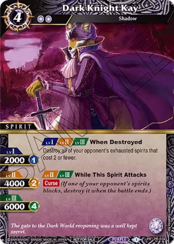 Dark Knight Kay (Tournament Pack Vol. 4) (PR-034), Launch & Event Promos — Battle Spirits card price