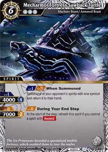 Mecharmor Fortress Sawback Turtle (Tournament Pack Vol. 4) (PR-038), Launch & Event Promos — Battle Spirits card price