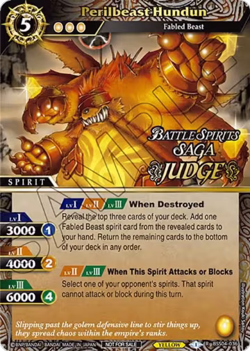 Perilbeast Hundun (Judge Pack Vol. 4) (BSS04-036), Launch & Event Promos — Battle Spirits card price