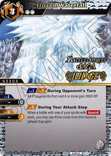 Frozen Waterfall (Judge Pack 2024 Vol. 1) (BSS04-111), Launch & Event Promos — Battle Spirits card price