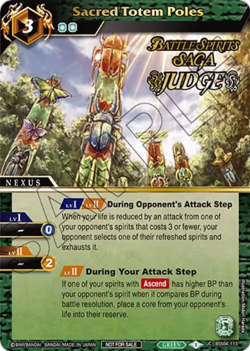 Sacred Totem Poles (Judge Pack 2024 Vol. 1) (BSS04-113), Launch & Event Promos — Battle Spirits card price
