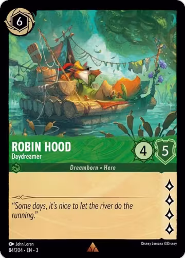Robin Hood - Daydreamer (84/204), Into the Inklands — Lorcana card price