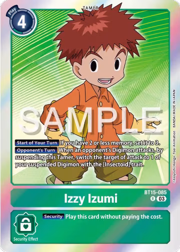 Izzy Izumi (BT15-085 R), Exceed Apocalypse — Digimon card price