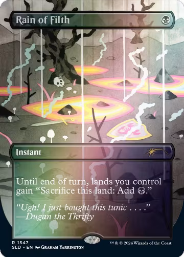 Rain of Filth (Rainbow Foil) (1547), Secret Lair Drop Series — Magic card price