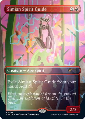 Simian Spirit Guide (Rainbow Foil) (1548), Secret Lair Drop Series — Magic card price