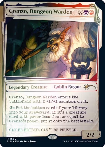 Grenzo, Dungeon Warden (Rainbow Foil) (1569), Secret Lair Drop Series — Magic card price