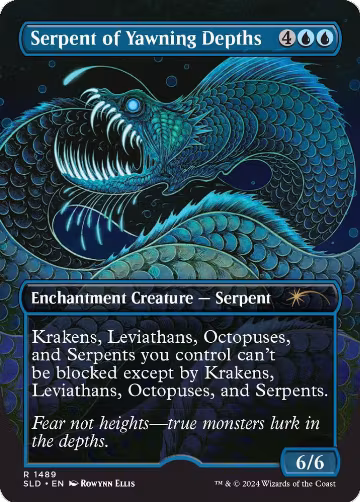 Serpent of Yawning Depths (1489), Secret Lair Drop Series — Magic card price