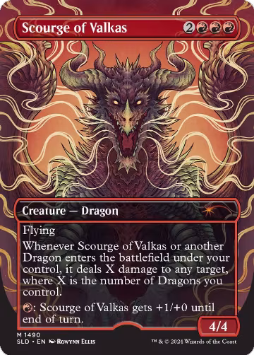 Scourge of Valkas (1490), Secret Lair Drop Series — Magic card price