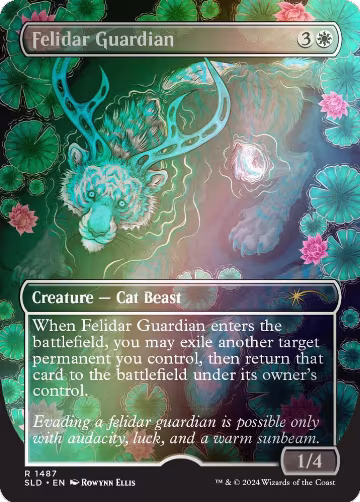 Felidar Guardian (Rainbow Foil) (1487), Secret Lair Drop Series — Magic card price