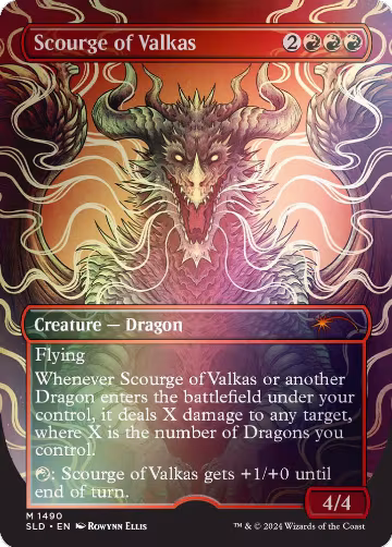 Scourge of Valkas (Rainbow Foil) (1490), Secret Lair Drop Series — Magic card price