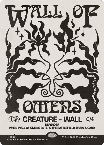 Wall of Omens (1518), Secret Lair Drop Series — Magic card price