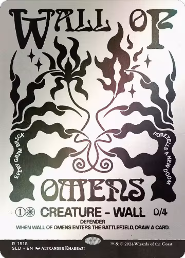 Wall of Omens (Rainbow Foil) (1518), Secret Lair Drop Series — Magic card price