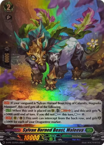 Sylvan Horned Beast, Maleeva (Foil) (D-PR/337EN), D Promo Cards — Vanguard card price
