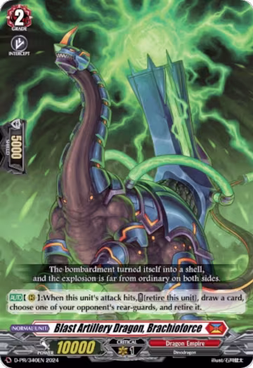 Blast Artillery Dragon, Brachioforce (D-PR/340EN), D Promo Cards — Vanguard card price