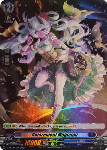 Amazement Magician (Foil) (D-PR/343EN), D Promo Cards — Vanguard card price