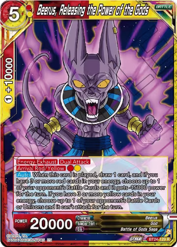 Beerus, Releasing the Power of the Gods (BT24-129), Beyond Generations — DB Super card price