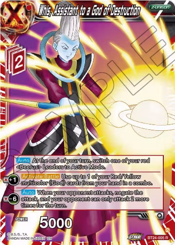 Whis, Assistant to a God of Destruction (BT24-005), Beyond Generations — DB Super card price