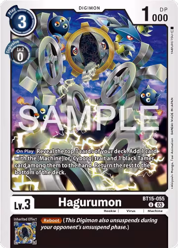 Hagurumon (BT15-055 U), Exceed Apocalypse — Digimon card price