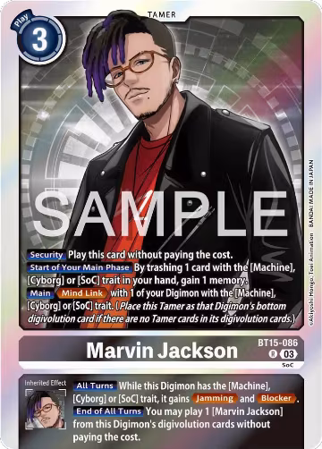Marvin Jackson (BT15-086 R), Exceed Apocalypse — Digimon card price