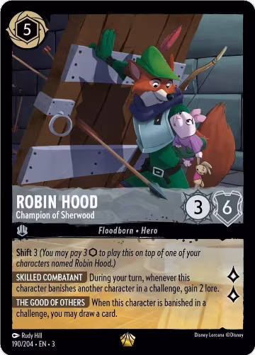 Robin Hood - Champion of Sherwood (190/204), Into the Inklands — Lorcana card price
