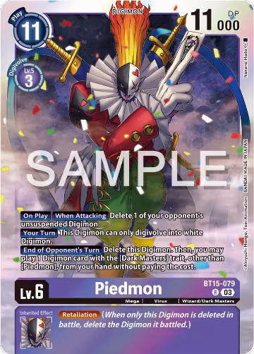 Piedmon (BT15-079 R), Exceed Apocalypse — Digimon card price