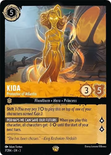 Kida - Protector of Atlantis (7/204), Into the Inklands — Lorcana card price