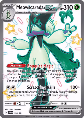 Meowscarada ex - 078 (078), Scarlet & Violet Promo Cards — Pokémon card price