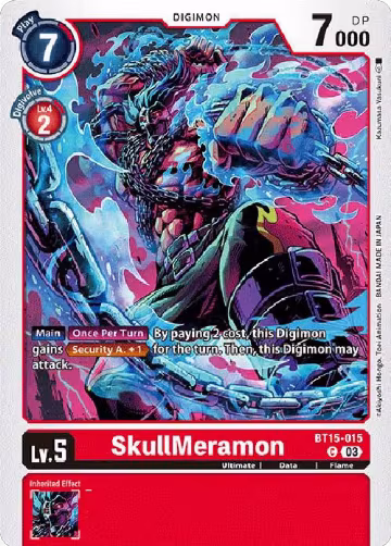 SkullMeramon (BT15-015 C), Exceed Apocalypse — Digimon card price
