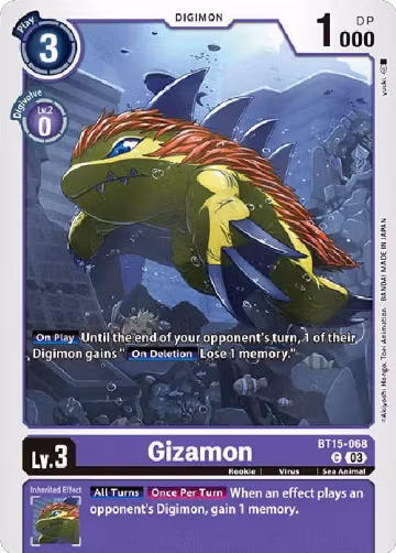 Gizamon (BT15-068 C), Exceed Apocalypse — Digimon card price