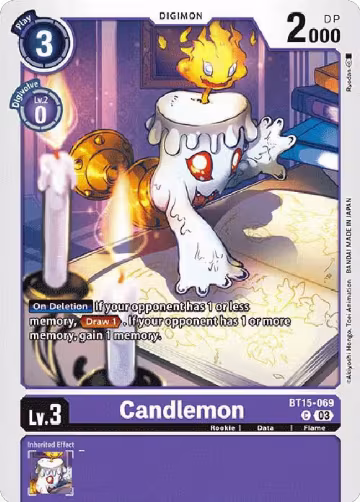 Candlemon (BT15-069 C), Exceed Apocalypse — Digimon card price